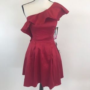 NWT Blondie Nites One Shoulder Fit&Flare Dress 5